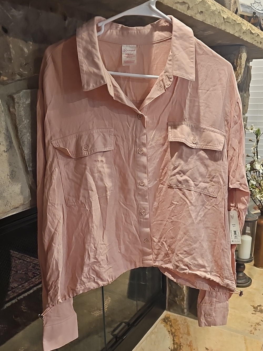 No Boundaries Blush Pink Shirt XXXL